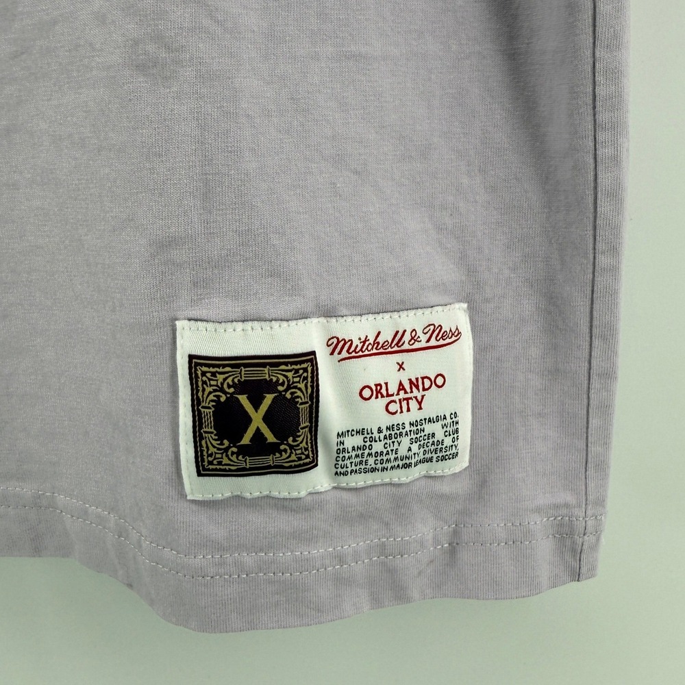 Mitchell & Ness Orlando City Soccer Club SC Premium Pocket T-Shirt Purple Men L - Picture 3 of 8
